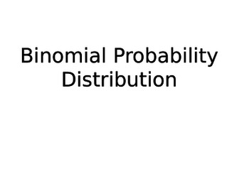 Binomial Probability Dsitribution
