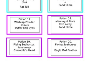 KS2 Harry Potter themed addition and subtraction of whole and decimal numbers