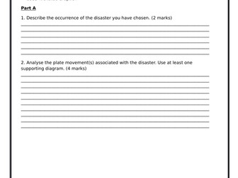 Plate Tectonic / Hazards  Research Task