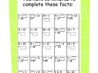 Year 2 Year 3 Addition and Subtraction Challenge Sheets Mental Maths Homework
