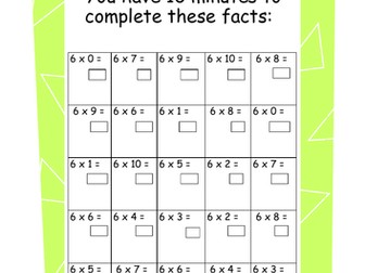 Year 4 Multiplication and Division Challenge Sheets Doubling and Halving Mental Maths Homework