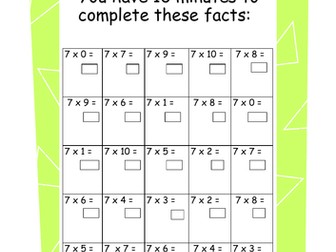 Year 4 Year 5 Multiplication and Division Challenges  x 4 divide by 4  Mental Maths Homework