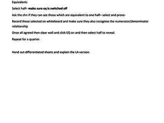 Year 3 Fractions Resources and  Lesson Plans, Fluency, Reasoning and Problem Solving inc simplifying