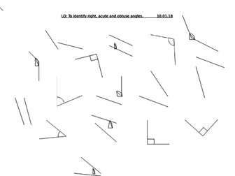 LKS2 Identifying right, acute and obtuse angles