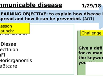 Communicable disease Lesson