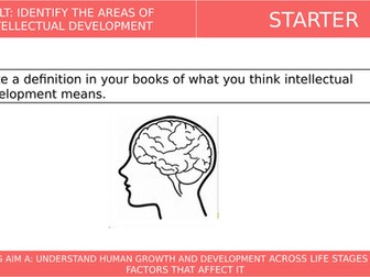 BTEC Tech Award in Health and Social Care L1&2 - Intellectual Development