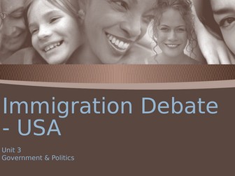 US Immigration - The Debate from 1790 to Present