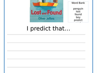 Lost and Found KS1 (Year 1 or Year 2) Making predictions about the story