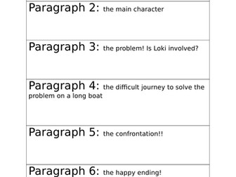 Story planning for a Norse Myth