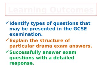 Blood Brothers Drama AQA Team Quiz Lesson