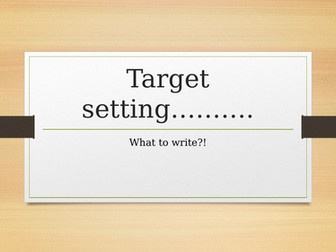 Target setting powerpoint - Art
