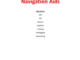 ICT GCSE Navigation aids worksheet