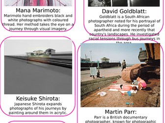 Journeys Photographer sheet