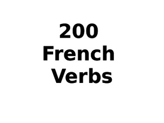 200 French Verbs