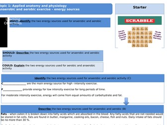 EDEXCEL GCSE PE REVISION -Energy sources