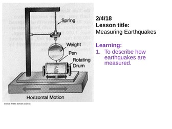 Measuring earthquakes