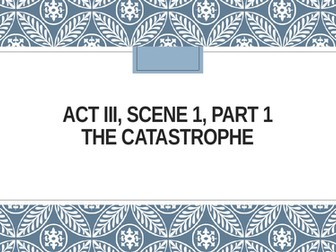 GCSE Romeo and Juliet Act 3