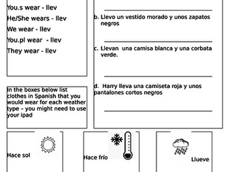 Weather and Clothing in Spanish