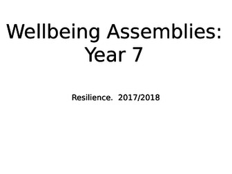 Wellbeing assembly - resilience and overcoming challenges
