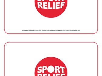 Sport Relief 2018: Bucket labels