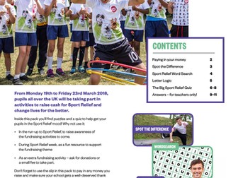 Sport Relief 2018: Primary quiz and games pack