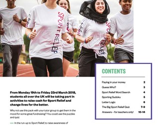 Sport Relief 2018: Secondary Quiz and Games pack