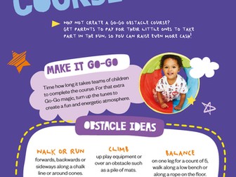 Sport Relief 2018: Go Go obstacle Course activity sheet