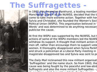 The Suffragettes