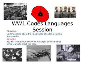 WWI Activities week Code and language Activity