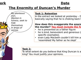King Duncan and Malcolm's Role in Macbeth