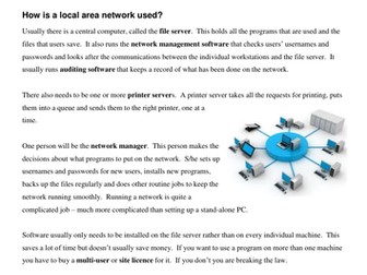 ICT GCSE Networks worksheet