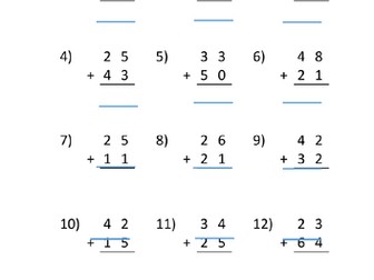 Addition and subtraction Y3 (Based on White Rose resources)