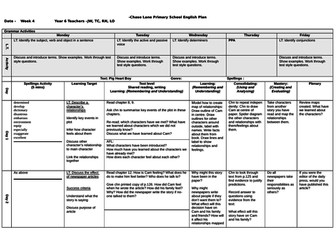 Week 4 Pig Heart Boy Malorie Blackman (chapters 8 -16)
