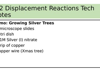 New AQA 5.2 Displacement Reactions