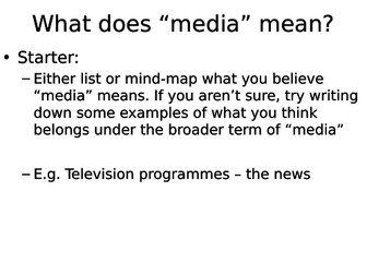 Introduction to Media and Representation