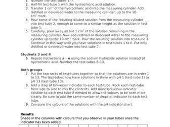 New AQA 5.7 Neutralisation and the pH scale
