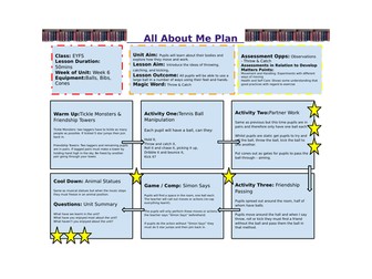 Reception PE - All About Me