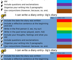 Ug- Boy Genius of the Stone Age writing resources