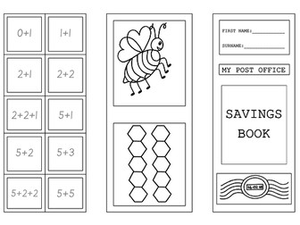 My Play Post Office Savings Book and pretend gift card