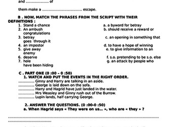 HARRY POTTER AND THE DEATHLY HALLOWS (PART 1): AT THE BURROW