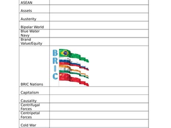 New Spec Edexcel A Level: Superpowers Glossary