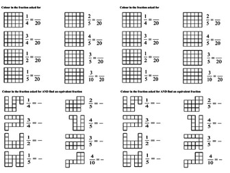 Shading Fractions of Shapes PDF