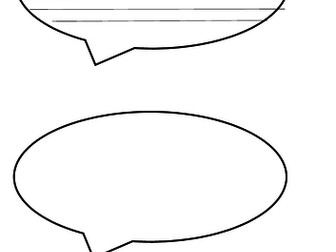 Speech bubbles - unlined and thin lined