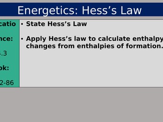 AQA Hess's Law