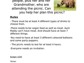 Teddy Bears Picnic Maths