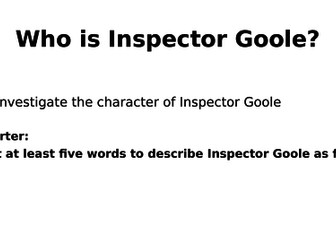 AQA GCSE An Inspector Calls Eva Smith and the Inspector