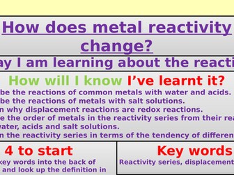 Edexcel Combined science Topic 11