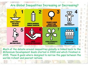 development gap aqa gcse geography unequal lesson pack