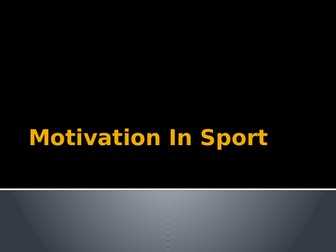 OCR Psychology - Motivation