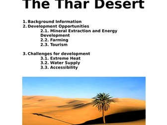 Thar Desert Case Study Booklet